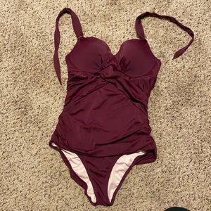 Purple one piece swimwear from Victoria Secret
